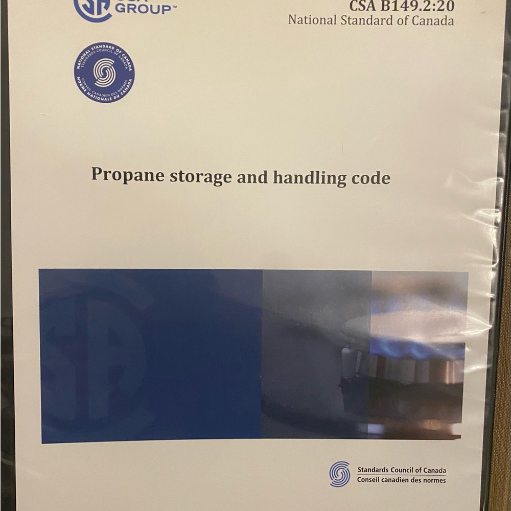 Propane and storage handling code book